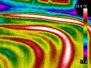 Thermografie von Heizschleifen